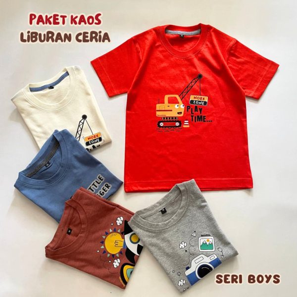 Paket Kaos Liburan Ceria - Gambar 3