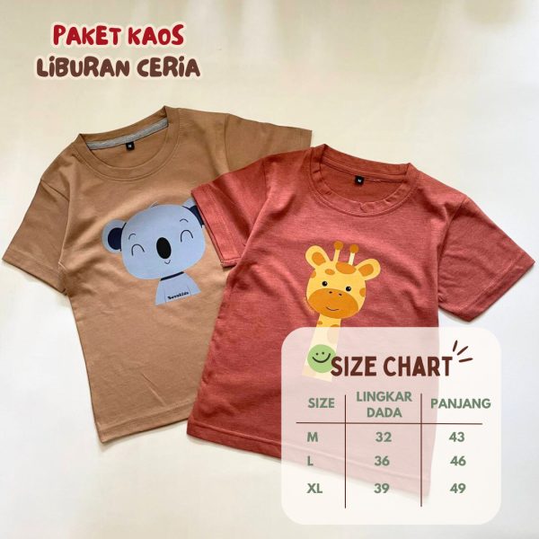 Paket Kaos Liburan Ceria - Gambar 2