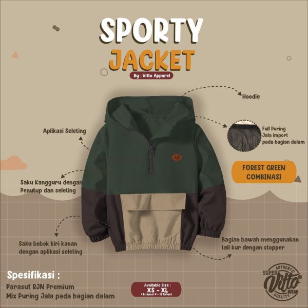 Sporty Jacket by Vitto - Gambar 7