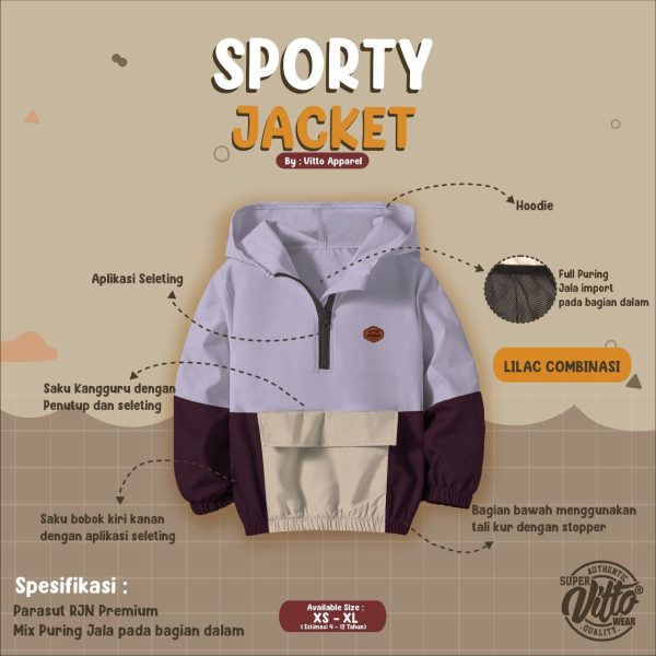 Sporty Jacket by Vitto - Gambar 6