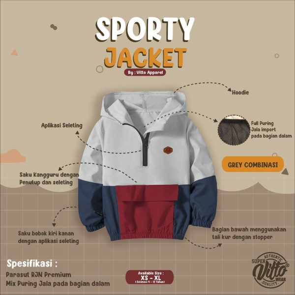 Sporty Jacket by Vitto - Gambar 5