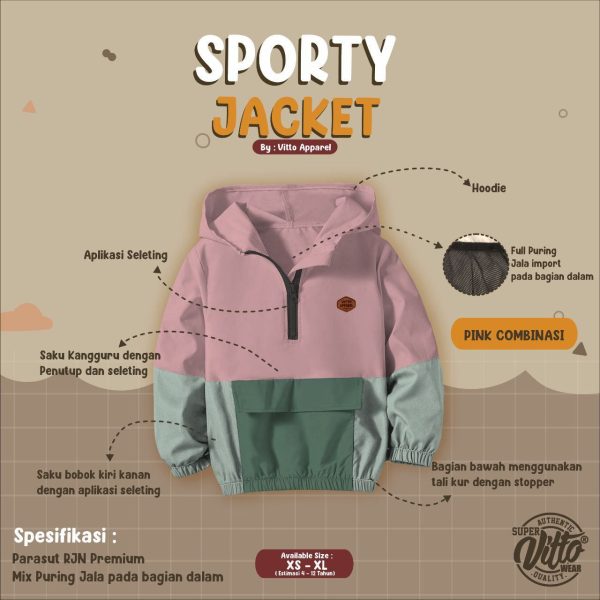 Sporty Jacket by Vitto - Gambar 4