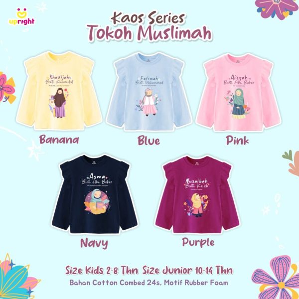 Kaos Series Tokoh Muslimah by Upright