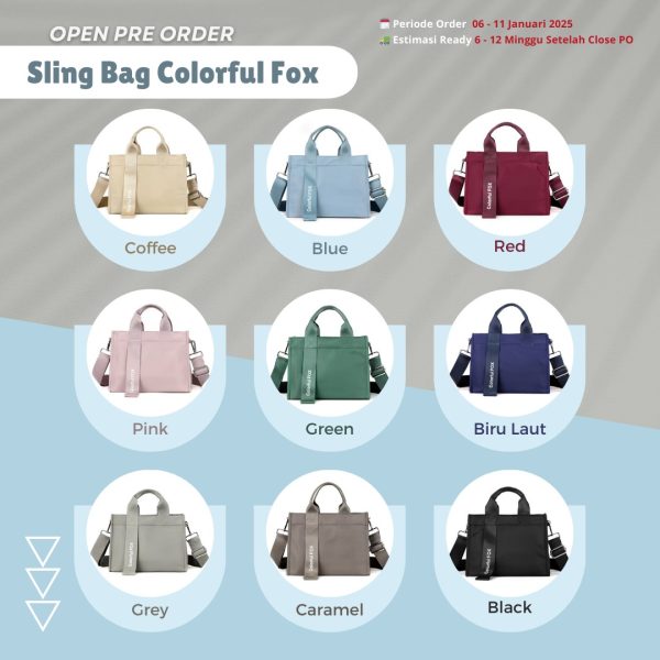 Sling Bag Colorful Fox