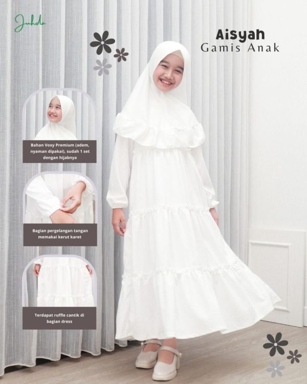 Aisyah Gamis Anak by Juhda - Gambar 7