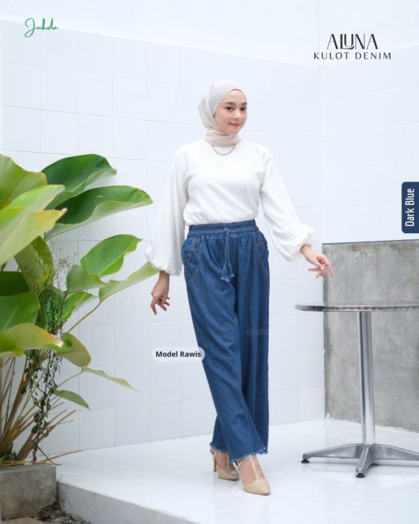 Aluna Kulot Denim by Juhda - Gambar 8