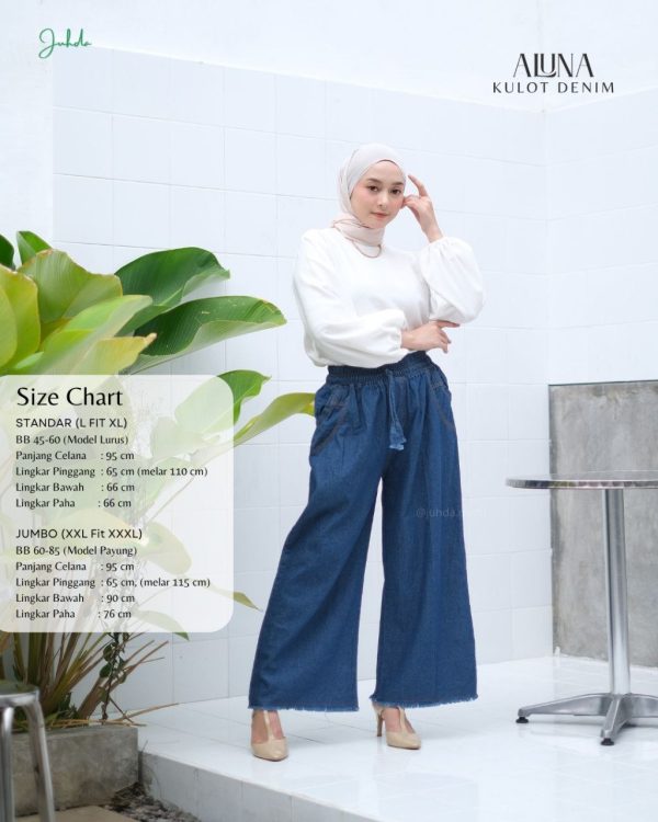 Aluna Kulot Denim by Juhda - Gambar 2